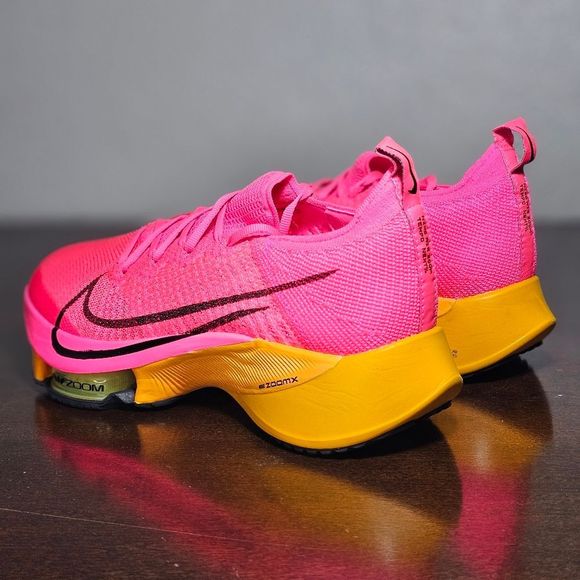 Nike Air Zoom Tempo Next% Flyknit Running Shoes Men's 8 Hyper Pink CI9923-600 - Picture 7 of 16